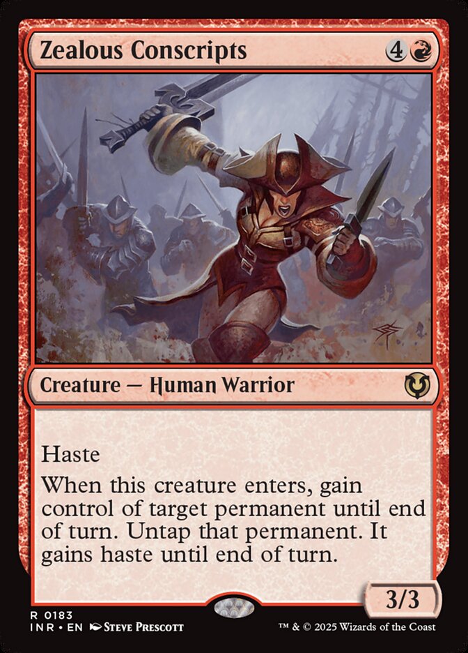 Zealous Conscripts inr 183