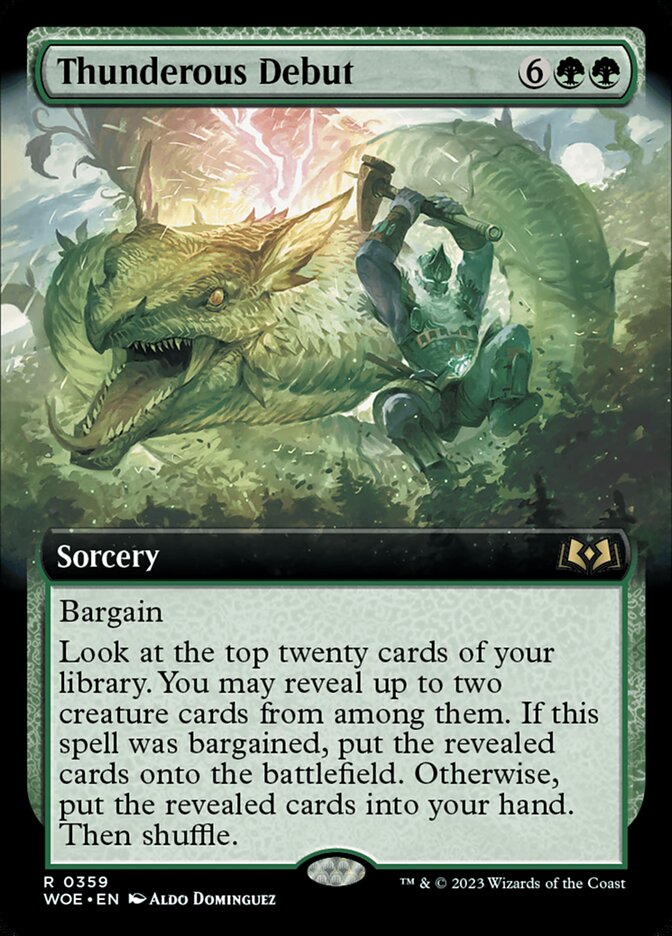 Thunderous Debut woe 359