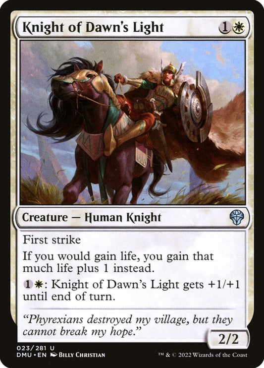 Knight of Dawn's Light dmu 23