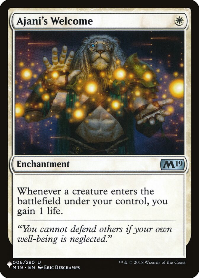 Ajani's Welcome plst M19-6