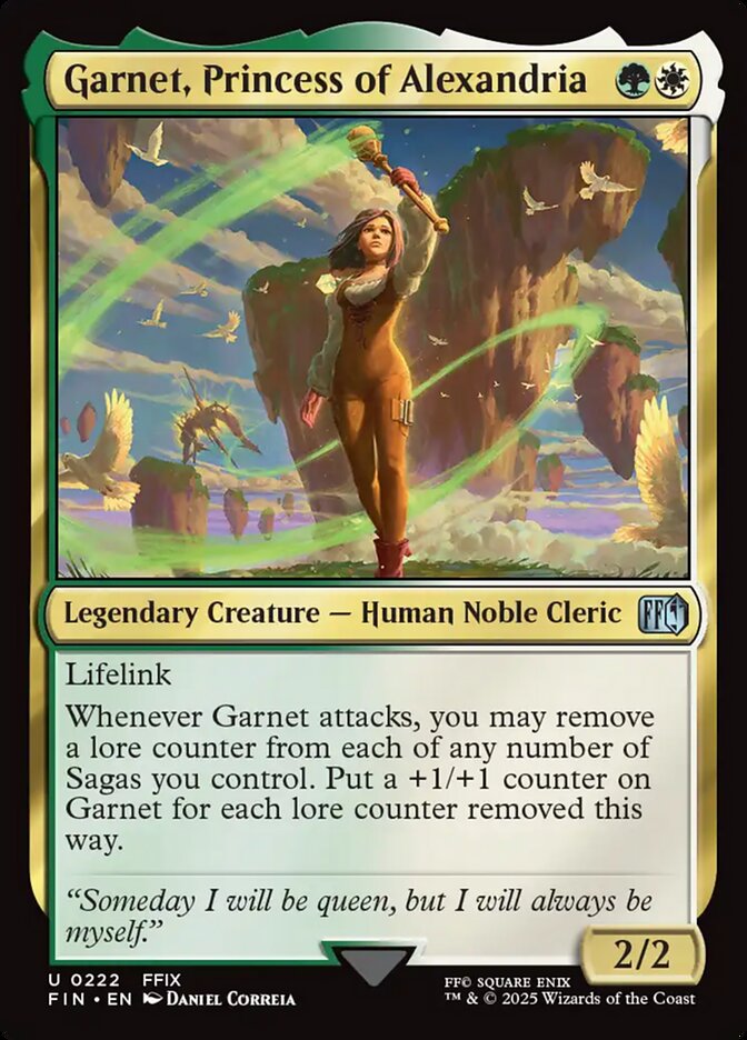 Garnet, Princess of Alexandria fin 222