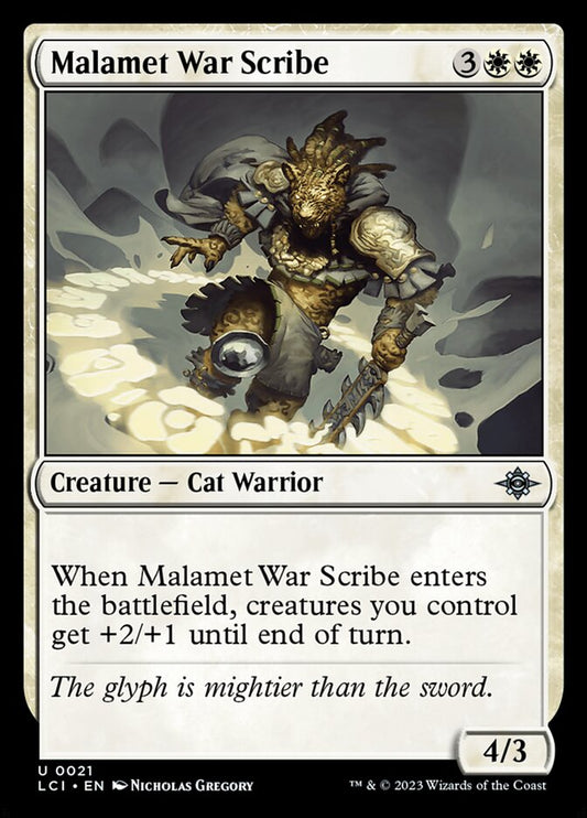 Malamet War Scribe lci 21