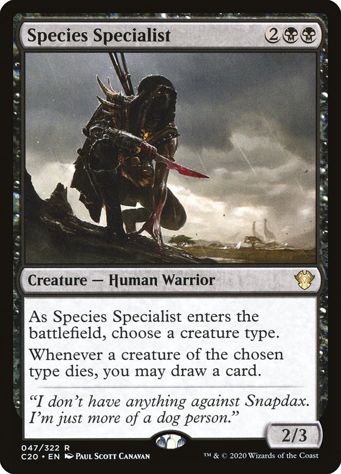 Species Specialist c20 47