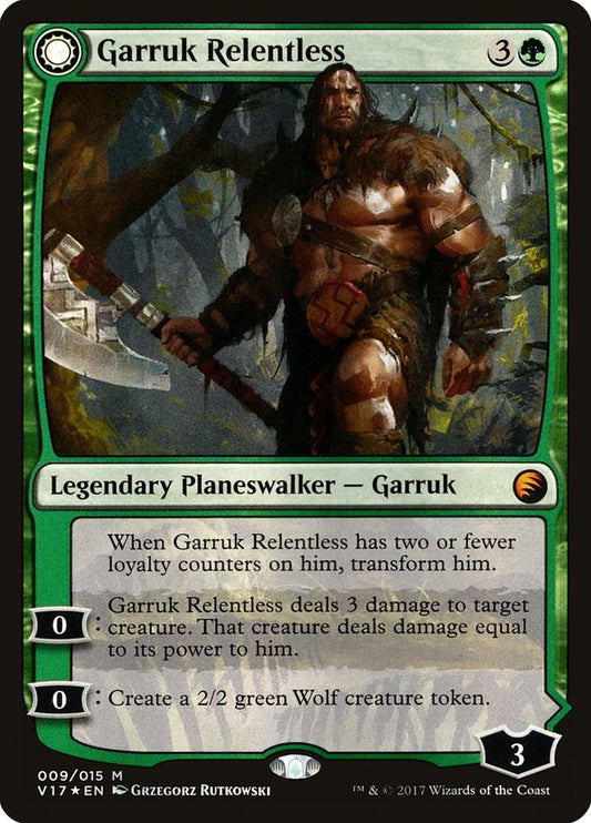 Garruk Relentless // Garruk, the Veil-Cursed v17 9