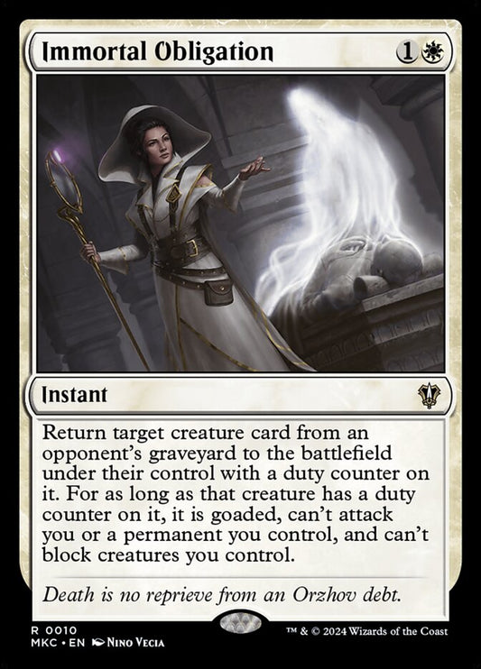 Immortal Obligation mkc 10