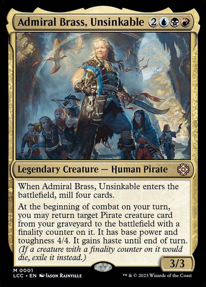 Admiral Brass, Unsinkable lcc 1