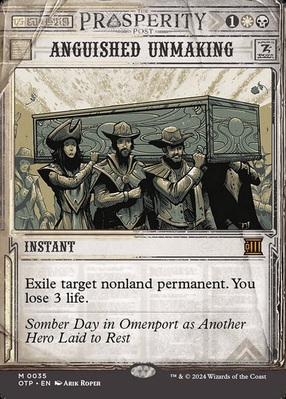 Anguished Unmaking otp 35