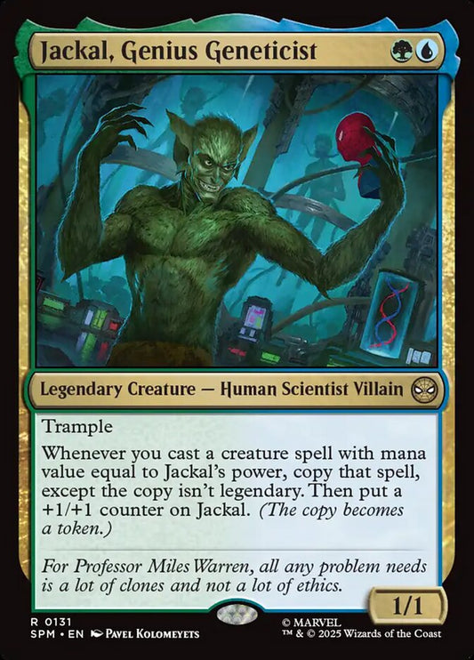 Jackal, Genius Geneticist spm 131