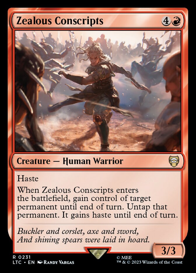 Zealous Conscripts ltc 231