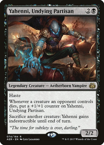 Yahenni, Undying Partisan aer 74