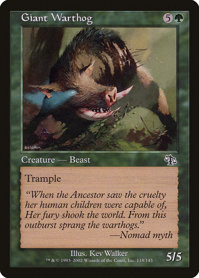 Giant Warthog jud 118