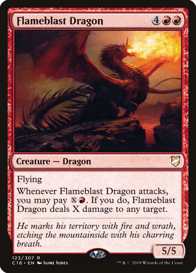 Flameblast Dragon c18 123