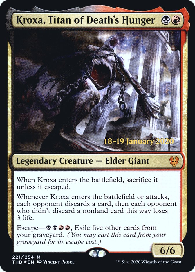 Kroxa, Titan of Death's Hunger pthb 221s
