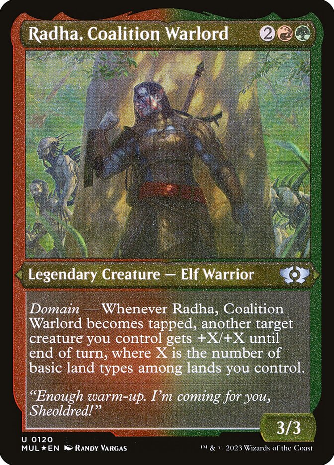 Radha, Coalition Warlord mul 120