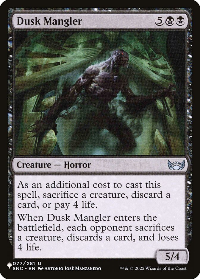 Dusk Mangler plst SNC-77