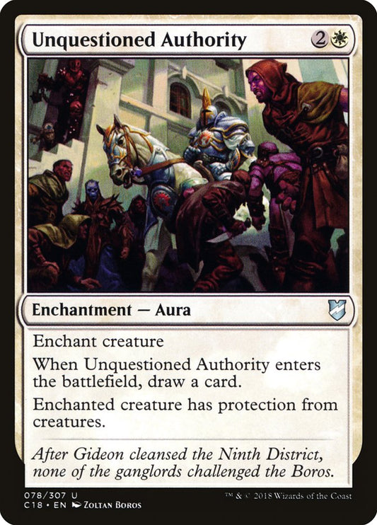 Unquestioned Authority c18 78