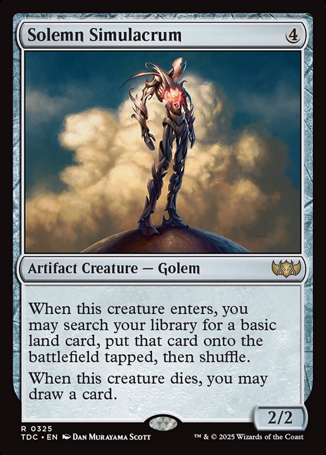 Solemn Simulacrum tdc 325