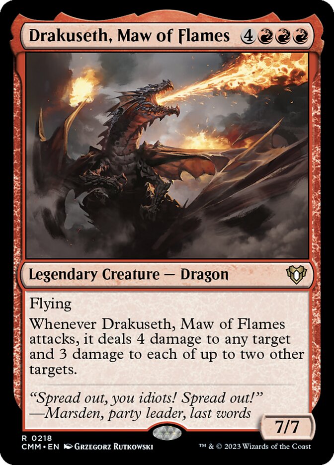 Drakuseth, Maw of Flames cmm 218