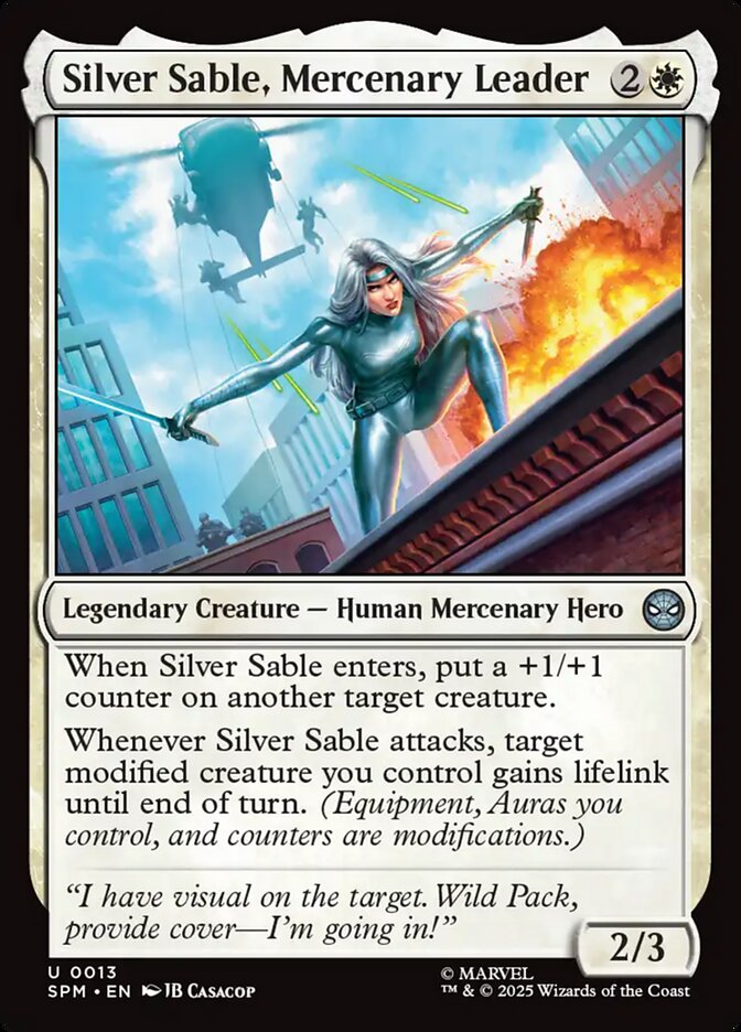 Silver Sable, Mercenary Leader spm 13