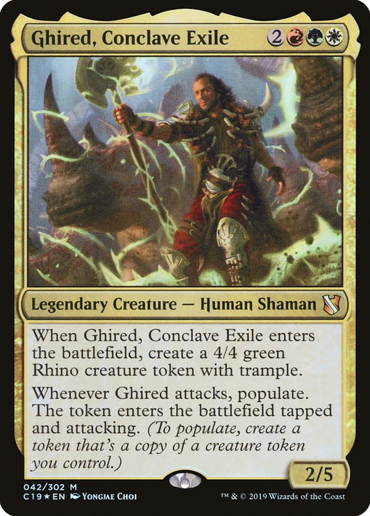 Ghired, Conclave Exile c19 42