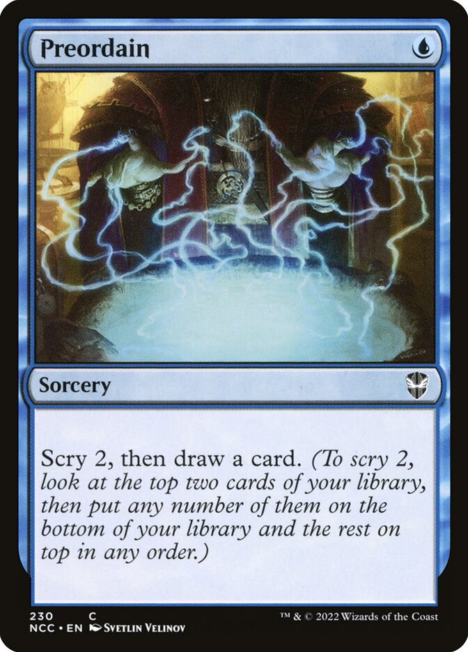 Preordain ncc 230