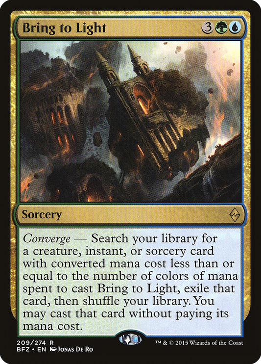 Bring to Light bfz 209