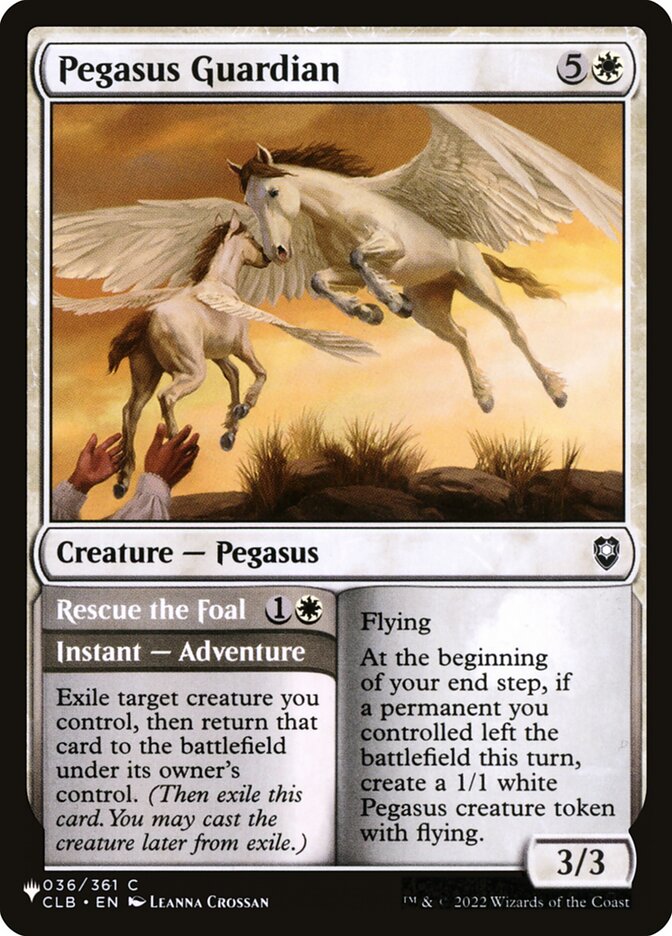 Pegasus Guardian // Rescue the Foal plst CLB-36