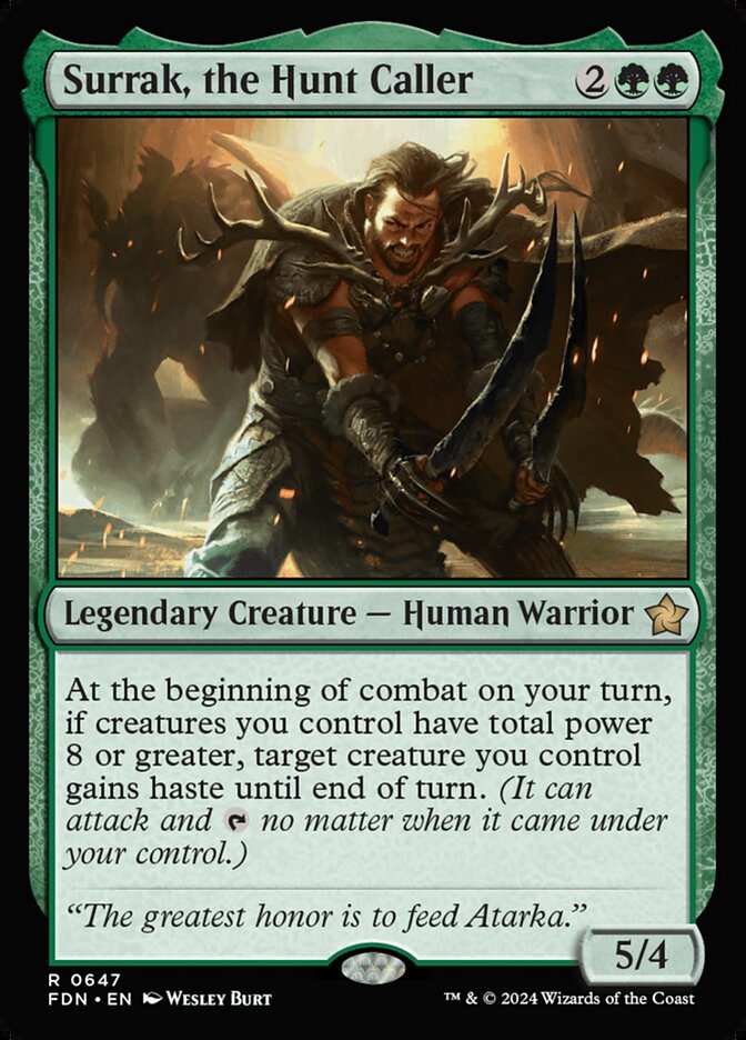 Surrak, the Hunt Caller fdn 647