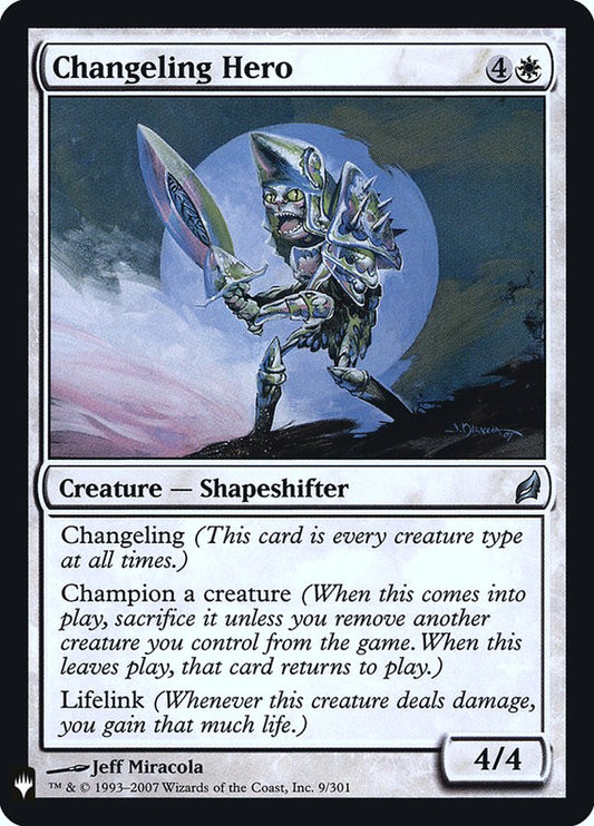 Changeling Hero plst LRW-9