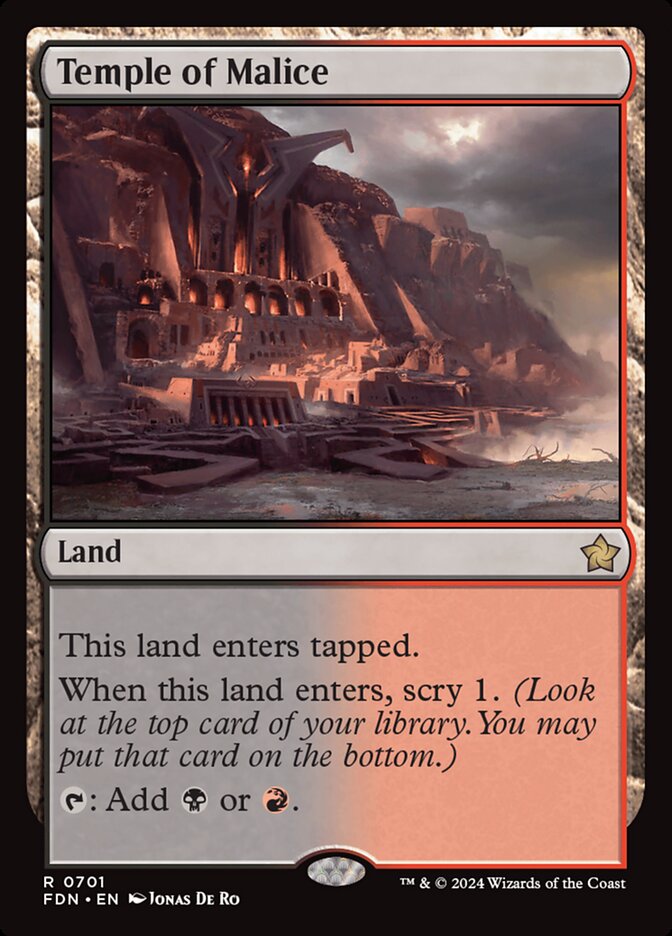 Temple of Malice fdn 701
