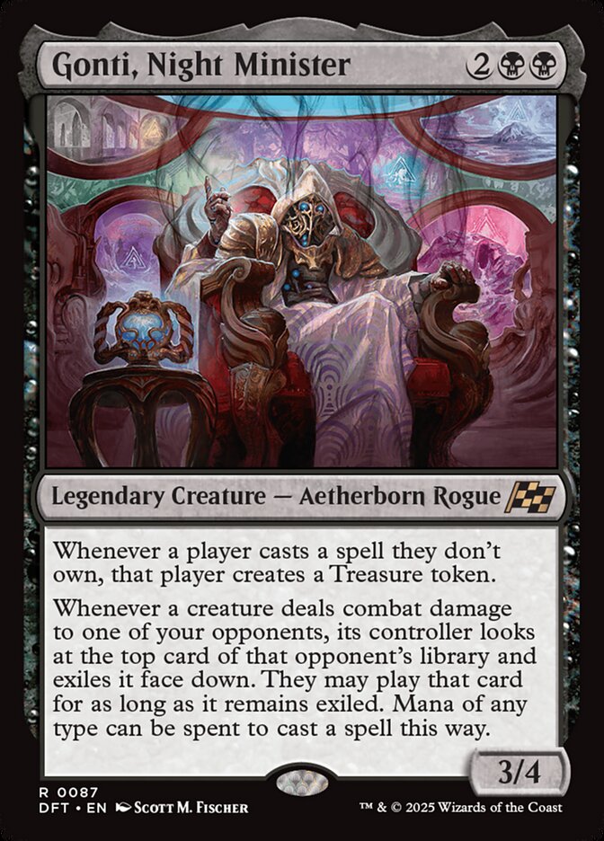 Gonti, Night Minister dft 87