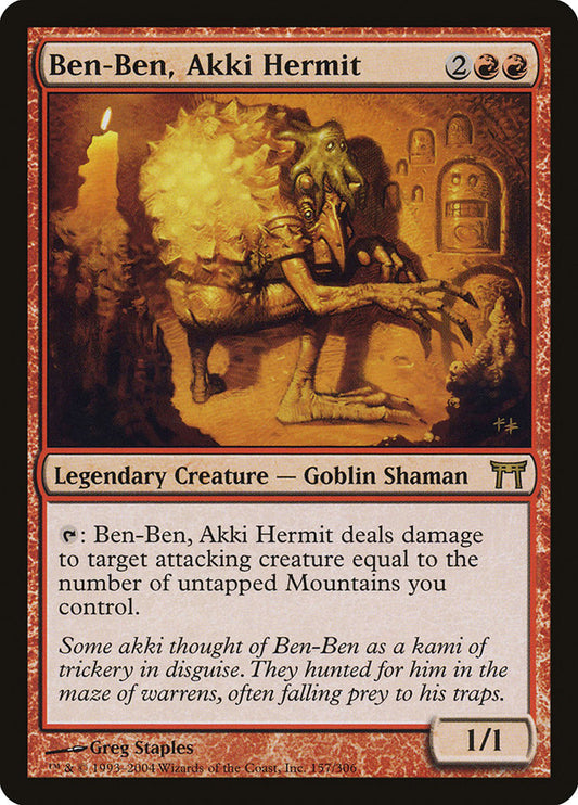 Ben-Ben, Akki Hermit chk 157