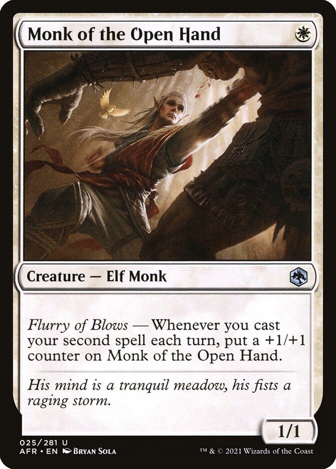 Monk of the Open Hand afr 25