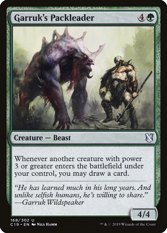 Garruk's Packleader c19 168