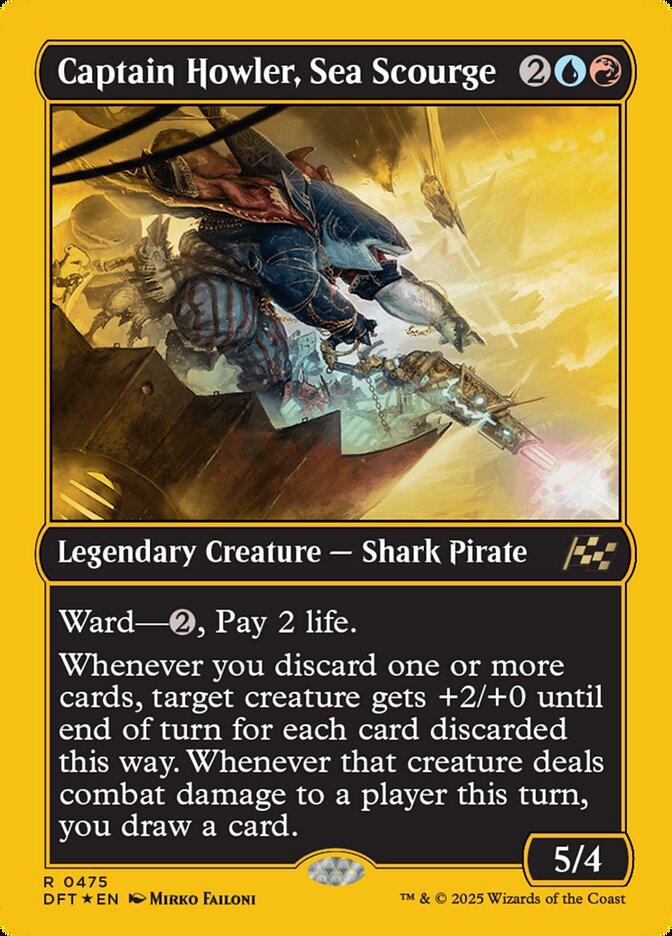 Captain Howler, Sea Scourge dft 475