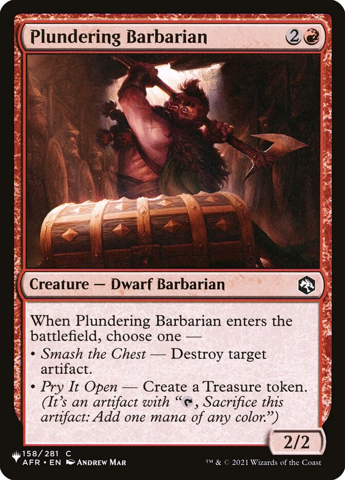 Plundering Barbarian plst AFR-158