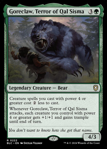 Goreclaw, Terror of Qal Sisma blc 222