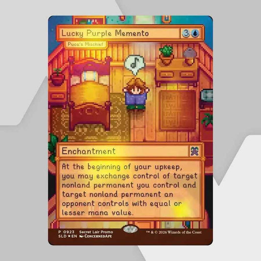 Stardew Valley - Puca's Mischief As "Lucky Purple Memento" - Traditional Foil Edition