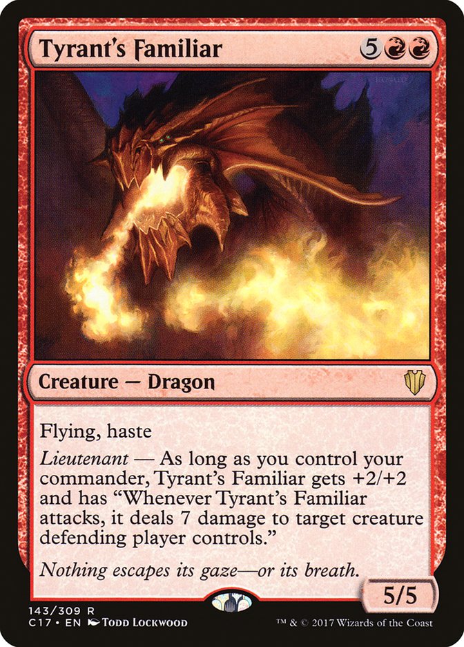 mtg familiar cards Tyrant's Familiar
