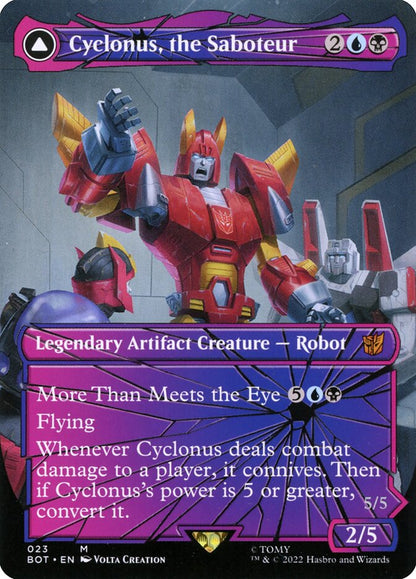 Cyclonus, the Saboteur // Cyclonus, Cybertronian Fighter bot 23