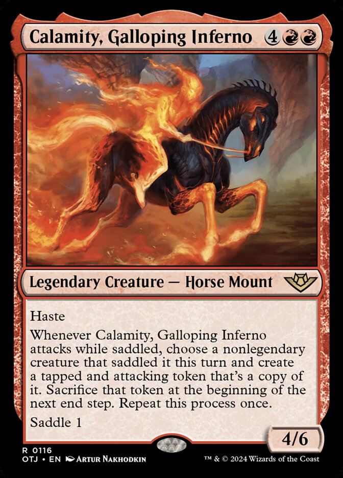 Calamity, Galloping Inferno otj 116