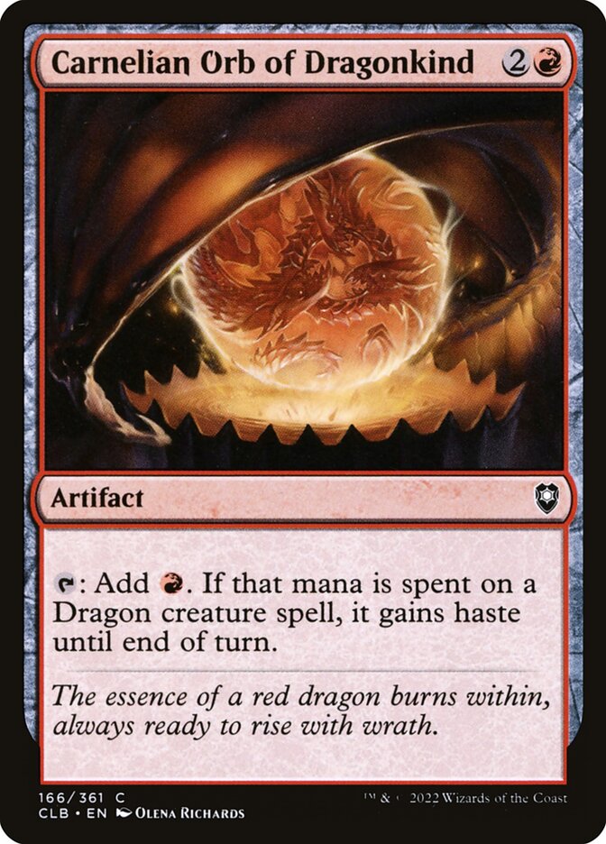 Carnelian Orb of Dragonkind clb 166