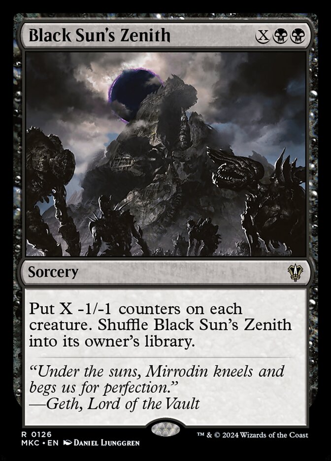Black Sun's Zenith mkc 126