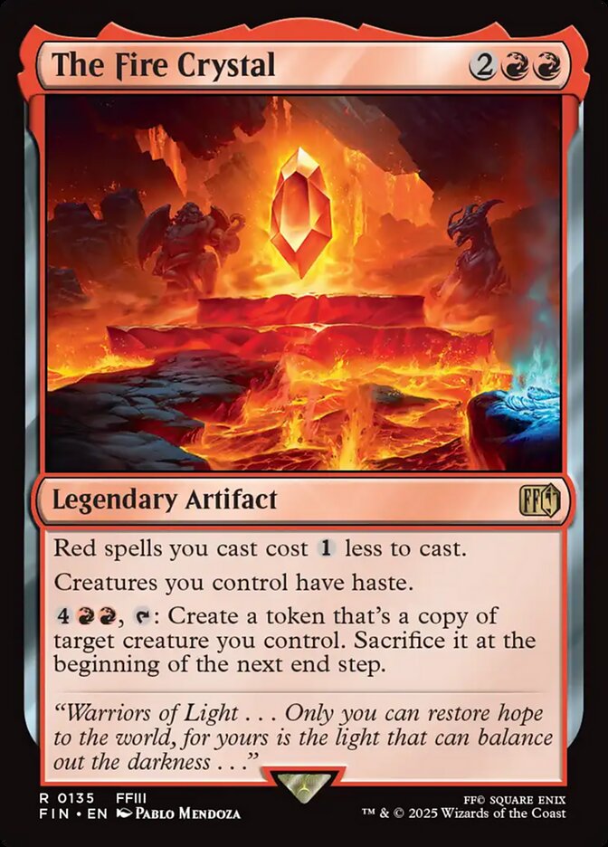 The Fire Crystal fin 135