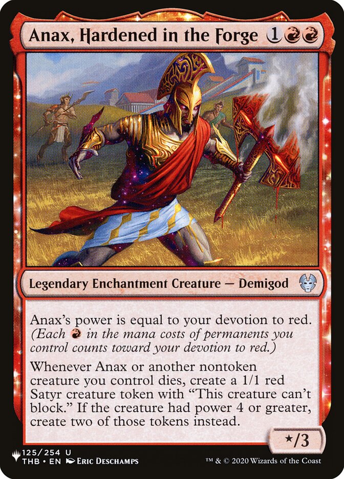 Anax, Hardened in the Forge plst THB-125