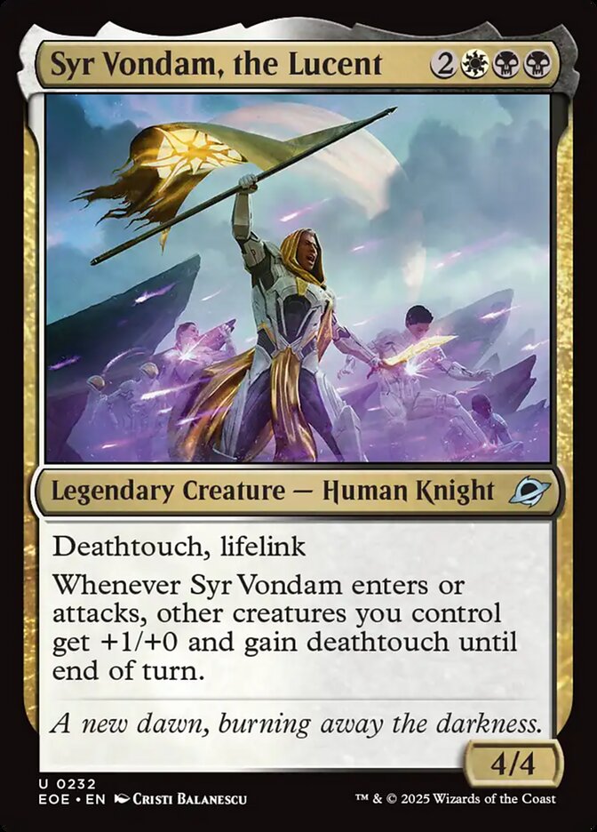Syr Vondam, the Lucent eoe 232