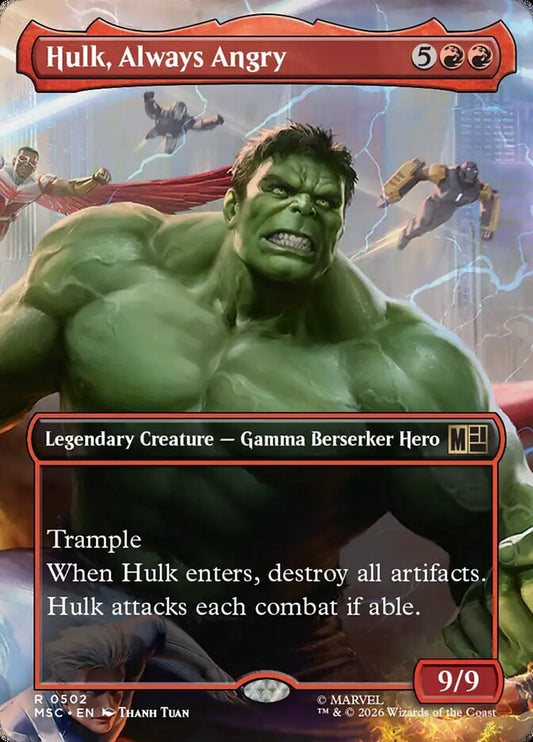 Hulk, Always Angry msc 502