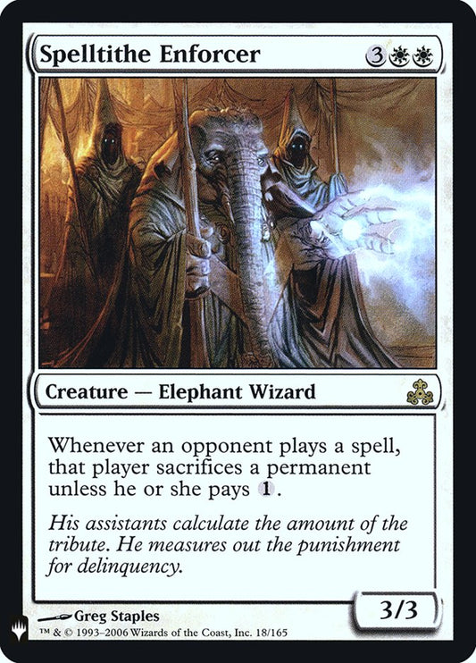 Spelltithe Enforcer plst GPT-18