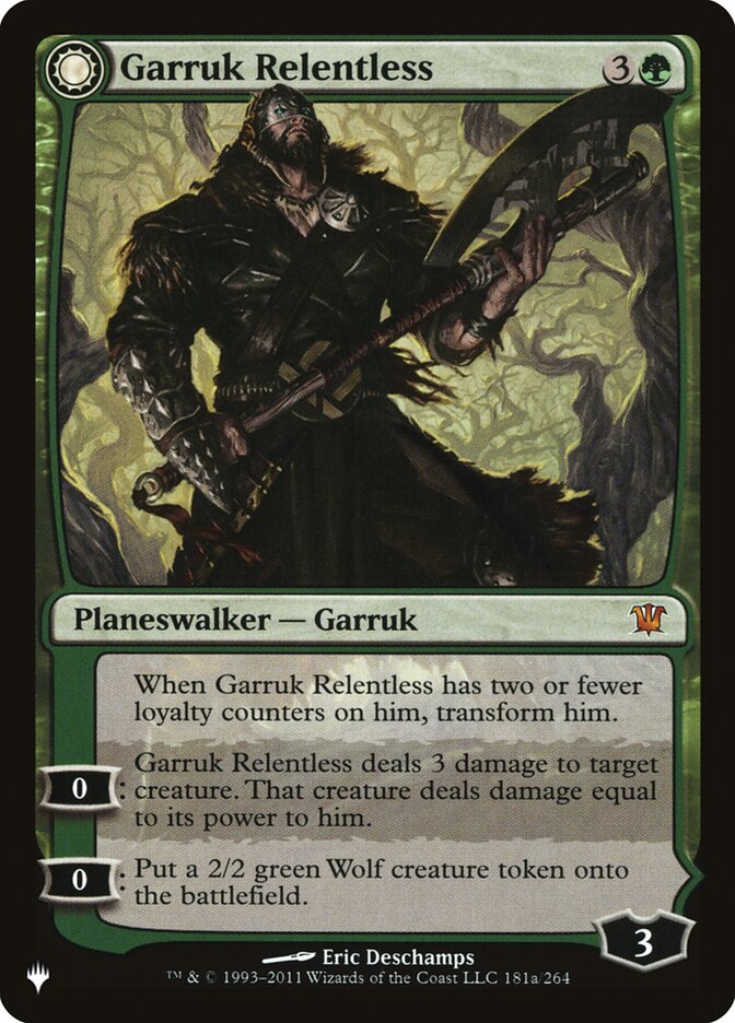 Garruk Relentless // Garruk, the Veil-Cursed plst ISD-181