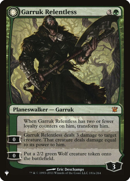 Garruk Relentless // Garruk, the Veil-Cursed plst ISD-181